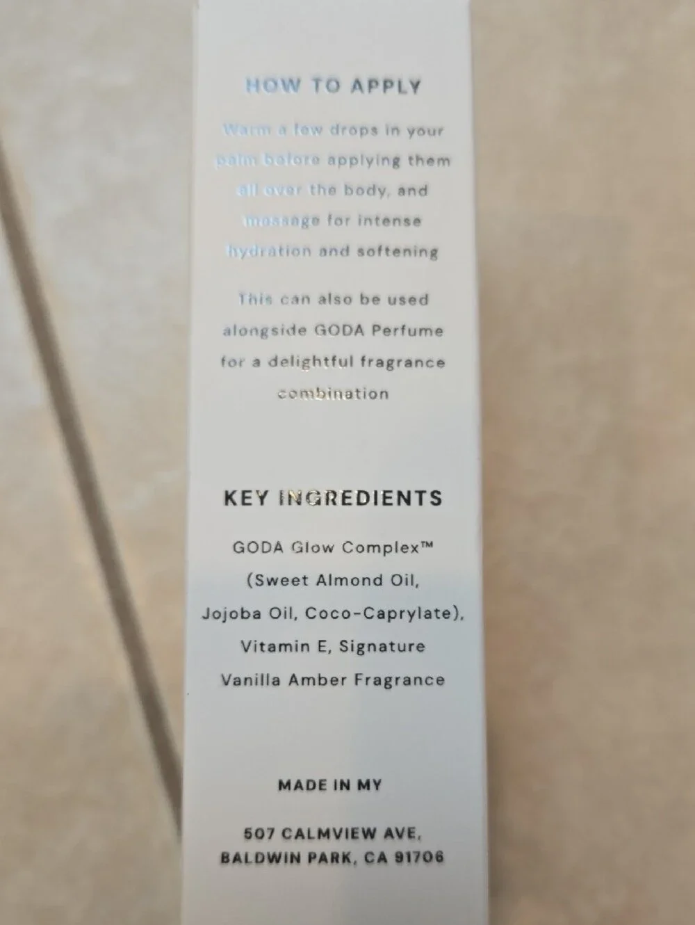 Goda Silk Body Oil — Nourishing Body Oil